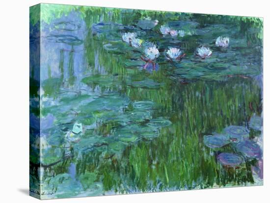 Waterlilies, 1914-17-Claude Monet-Stretched Canvas