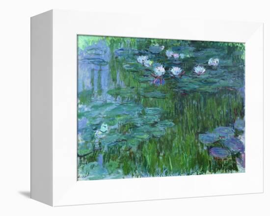Waterlilies, 1914-17-Claude Monet-Framed Stretched Canvas