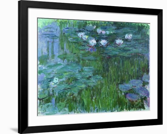 Waterlilies, 1914-17-Claude Monet-Framed Giclee Print