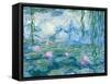 Waterlilies, 1916-19 (Detail)-Claude Monet-Framed Stretched Canvas