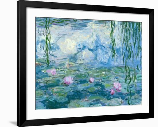 Waterlilies, 1916-19 (Detail)-Claude Monet-Framed Giclee Print