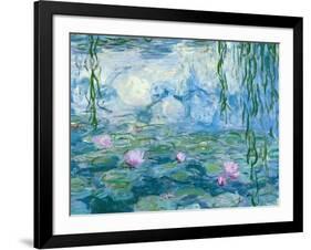 Waterlilies, 1916-19 (Detail)-Claude Monet-Framed Giclee Print