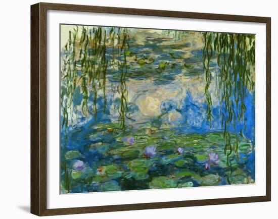 Waterlilies, 1916-1919-Claude Monet-Framed Giclee Print