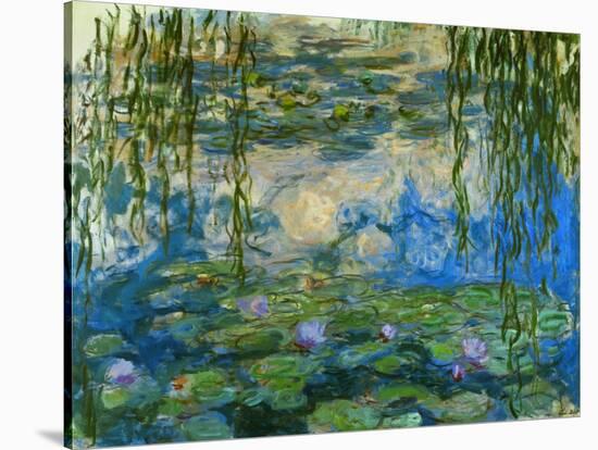 Waterlilies, 1916-1919-Claude Monet-Stretched Canvas