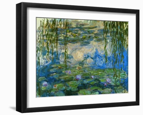 Waterlilies, 1916-1919-Claude Monet-Framed Giclee Print