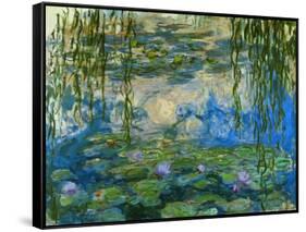 Waterlilies, 1916-1919-Claude Monet-Framed Stretched Canvas