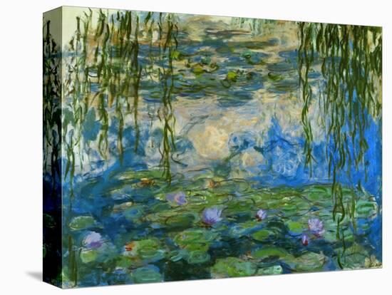 Waterlilies, 1916-1919-Claude Monet-Stretched Canvas