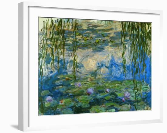 Waterlilies, 1916-1919-Claude Monet-Framed Premium Giclee Print