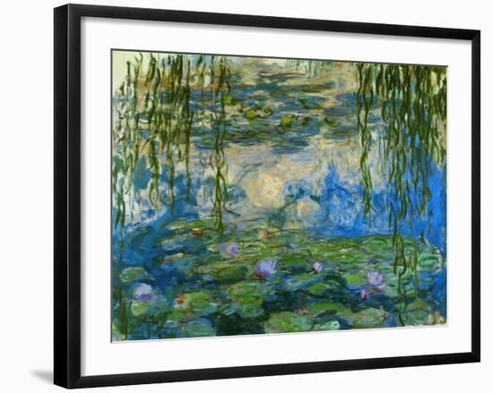 Waterlilies, 1916-1919-Claude Monet-Framed Premium Giclee Print