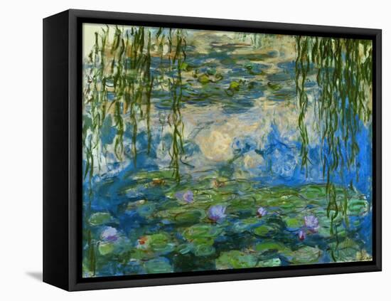 Waterlilies, 1916-1919-Claude Monet-Framed Stretched Canvas