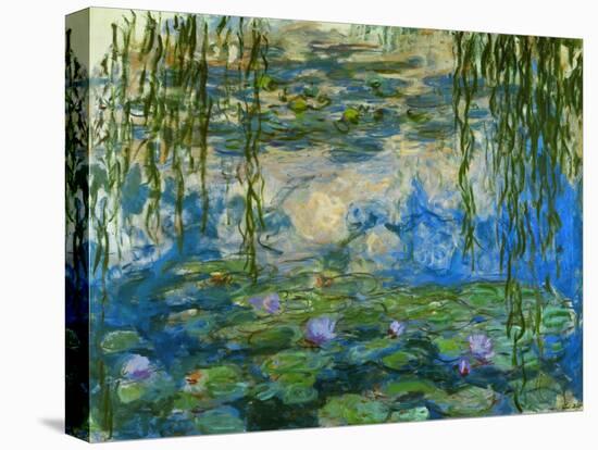 Waterlilies, 1916-1919-Claude Monet-Stretched Canvas