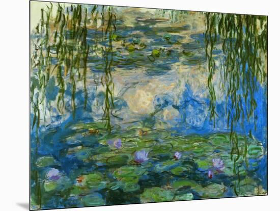 Waterlilies, 1916-1919-Claude Monet-Mounted Giclee Print