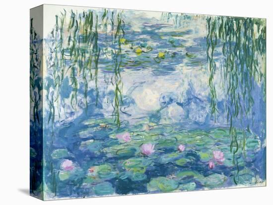 Waterlilies, 1916-19-Claude Monet-Stretched Canvas