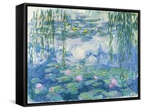 Waterlilies, 1916-19-Claude Monet-Framed Stretched Canvas