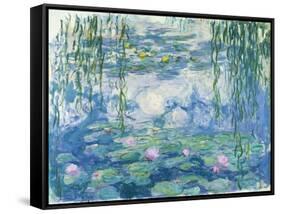 Waterlilies, 1916-19-Claude Monet-Framed Stretched Canvas