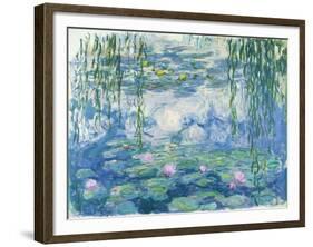 Waterlilies, 1916-19-Claude Monet-Framed Giclee Print