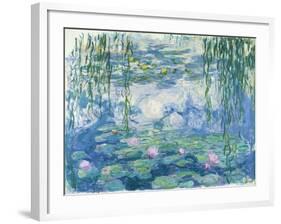 Waterlilies, 1916-19-Claude Monet-Framed Giclee Print