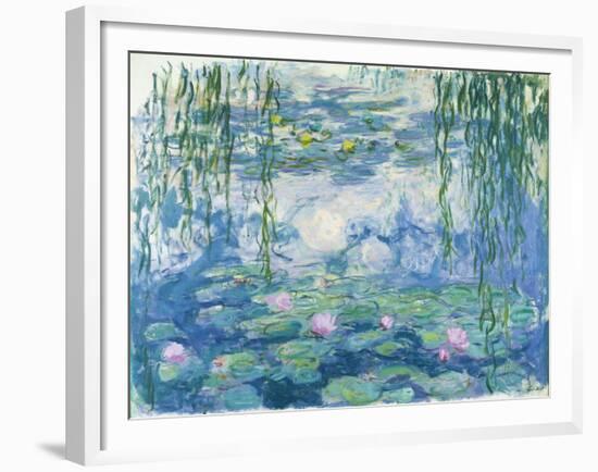 Waterlilies, 1916-19-Claude Monet-Framed Giclee Print