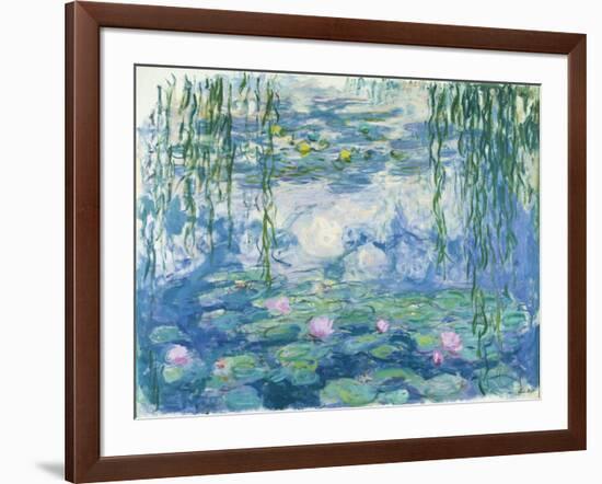 Waterlilies, 1916-19-Claude Monet-Framed Giclee Print