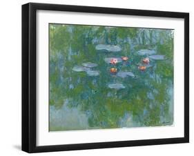 Waterlilies, 1916-19-Claude Monet-Framed Giclee Print