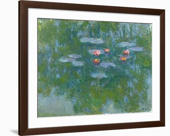 Waterlilies, 1916-19-Claude Monet-Framed Giclee Print