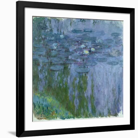 Waterlilies, 1916-19-Claude Monet-Framed Giclee Print