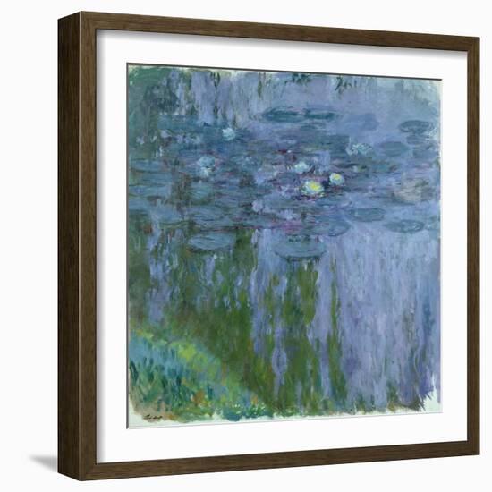 Waterlilies, 1916-19-Claude Monet-Framed Giclee Print