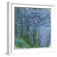 Waterlilies, 1916-19-Claude Monet-Framed Giclee Print