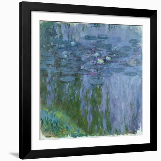 Waterlilies, 1916-19-Claude Monet-Framed Giclee Print