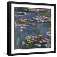 Waterlilies, 1916 (Oil on Canvas)-Claude Monet-Framed Giclee Print