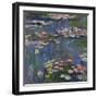 Waterlilies, 1916 (Oil on Canvas)-Claude Monet-Framed Giclee Print