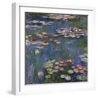 Waterlilies, 1916 (Oil on Canvas)-Claude Monet-Framed Giclee Print