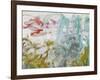 Waterlilies, 1917-19 (Detail)-Claude Monet-Framed Giclee Print