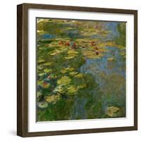 Waterlilies, 1917-1919-Claude Monet-Framed Giclee Print