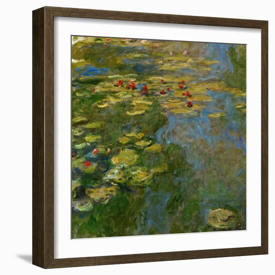 Waterlilies, 1917-1919-Claude Monet-Framed Giclee Print