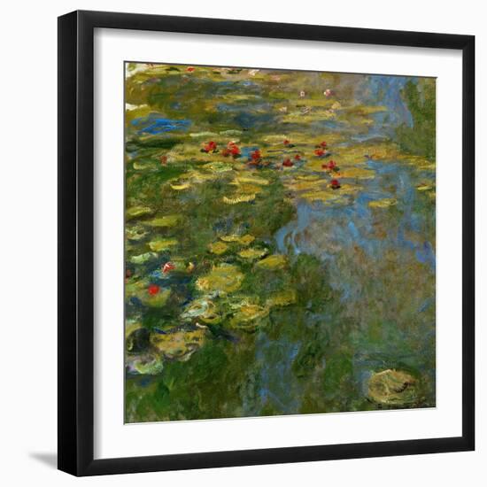 Waterlilies, 1917-1919-Claude Monet-Framed Giclee Print