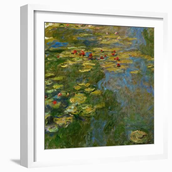 Waterlilies, 1917-1919-Claude Monet-Framed Giclee Print