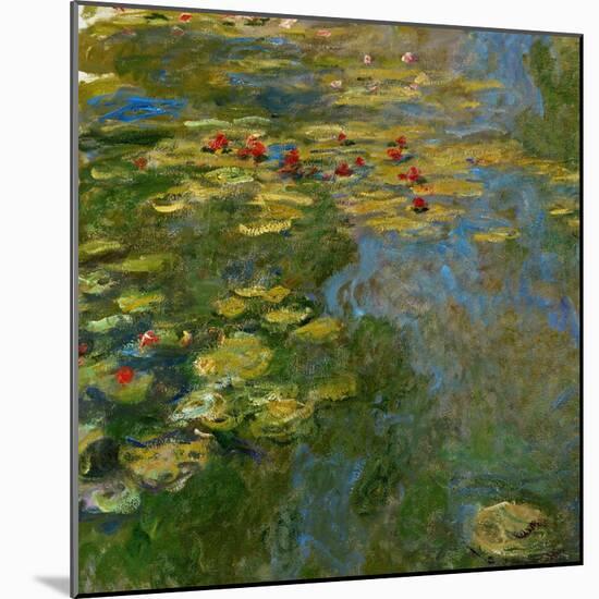 Waterlilies, 1917-1919-Claude Monet-Mounted Giclee Print