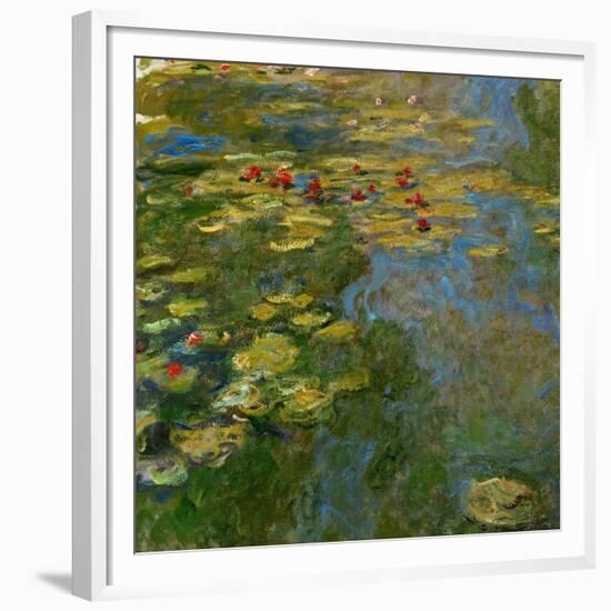 Waterlilies, 1917-1919-Claude Monet-Framed Giclee Print