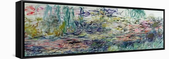 Waterlilies, 1917-19-Claude Monet-Framed Stretched Canvas