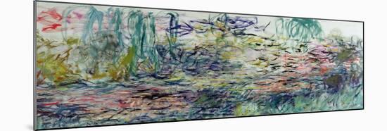 Waterlilies, 1917-19-Claude Monet-Mounted Giclee Print