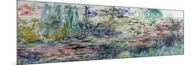 Waterlilies, 1917-19-Claude Monet-Mounted Giclee Print