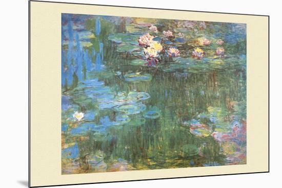 Waterlilies, 1918-Claude Monet-Mounted Premium Giclee Print
