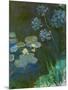 Waterlilies and Agapantes, 1914-1917-Claude Monet-Mounted Giclee Print