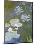 Waterlilies and Agapanthus, 1914-17 (Detail)-Claude Monet-Mounted Premium Giclee Print