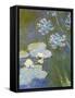 Waterlilies and Agapanthus, 1914-17 (Detail)-Claude Monet-Framed Stretched Canvas