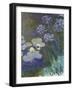 Waterlilies and Agapanthus, 1914-17-Claude Monet-Framed Giclee Print