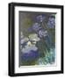 Waterlilies and Agapanthus, 1914-17-Claude Monet-Framed Giclee Print