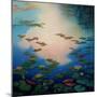 Waterlilies and Goldfish, 2021, (oil on canvas)-Lee Campbell-Mounted Giclee Print