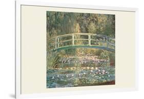 Waterlilies and Japanese Bridge-Claude Monet-Framed Art Print